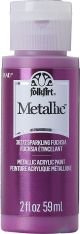 FolkArt Metallic Acrylic Paint 2oz Sparkling Fuchsia