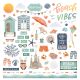 Photoplay Paper Beach Vibes Stickers 12 inch X12 inch Elements