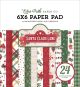 Echo Park Double Sided Paper Pad 6 inch X6 inch 24 Per Pkg Santa Claus Lane