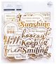 Pinkfresh Foiled Ephemera Pack 39 Per Pkg Sentiments 3
