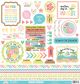 Doodlebug This and That Cardstock Stickers 12 inch X12 inch Seaside Summer