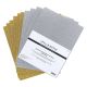 Spellbinders Glitter Foam Sheets 8.5 inch X11 inch 10 Per Pkg Gold and Silver