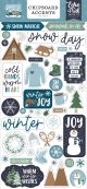 Snowed In Chipboard 6 inch X13 inch Accents