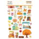 Simple Stories Sticker Book 12 Sheets Harvest Market 871 Per Pkg
