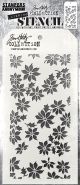 Tim Holtz Layered Stencil 4.125 inch X8.5 inch Tiny Poinsettia