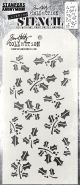 Stampers Anonymous Tim Holtz Layered Stencil 4.125 inch X8.5 inch Hollyberry