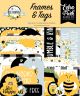 Echo Park Cardstock Ephemera 33 Per Pkg Frames and Tags Bee Happy