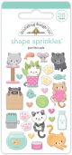 Doodlebug Sprinkles Adhesive Enamel Shapes Purr fect Pals