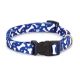 Casual Canine Pooch Patterns Dog Collars 14-20 in Blue Bone