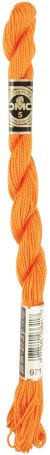 DMC Pearl Cotton Yarn Size 5 27.3yd Pumpkin Pack of 1 Skein