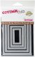 CottageCutz Nested Dies 5 Per Pkg Wacky Stitched Rectangle