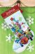 Dimensions Counted Cross Stitch Kit 16 inch Long Santa s Sidecar Stocking 14 Count 