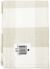 Dunroven House Flat Weave Tea Towel 20 inch X28 inch Natural and Cream 3 inch Check
