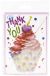 Diamond Dotz Diamond Art Greeting Card Kit 5 inch X7 inch Cupcake Thank You