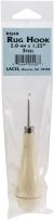 Lacis Primitive Rug Hook W Per Wood Handle Steel 2mmX1.25 inches