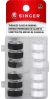 Singer Black and White Plastic Class 66 Bobbins Threaded 12 Per Pkg