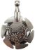 Clover Yarn Cutter Pendant Antique Silver Pack of 1 Skein