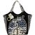 Laurel Burch Large Scoop Tote Zipper Top 19 inch X8.5 inch X12.5 inch Spotted Cats