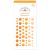 Doodlebug Sprinkles Adhesive Glossy Enamel Dots Tangerine 54 Per Pkg