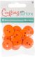 Blumenthal Small Color Buttons 20 Per Pkg Orange 5 8 inch 