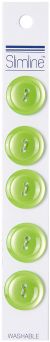 Slimline Buttons Series 1 Lime 2 Hole 3 4 inch 5 Per Pkg