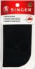 Singer Iron On Patches 5 inch X5 inch 2 Per Pkg Black