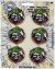 C and D Visionary DC Comics Patch Joker Face Set 6pcs