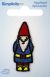 Wrights Iron On Applique Gnome