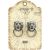Graphic 45 Staples Door Knockers 2 Per Pkg Antique Brass 2 inch X1.2 inch X.6 inch 