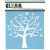 Clear Scraps Stencils 6 inch X6 inch Family Tree
