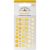 Doodlebug Sprinkles Adhesive Glitter Enamel Dots 54 Per Pkg Bumblebee
