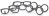 Eyelet Outlet Shape Brads 12 Per Pkg Black Glasses