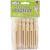 Wood Doll Peg Clothespins Round Natural 4.25 inch 6 Per Pkg