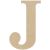 MDF Classic Font Wood Letters And Numbers 9.5 Inch J
