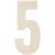 Baltic Birch University Font Letters and Numbers 5.25 inch 5