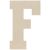 Baltic Birch Collegiate Font Letters and Numbers 13 inch F