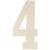 Baltic Birch Collegiate Font Letters and Numbers 13 inch 4