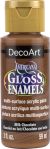 Americana Gloss Enamels Acrylic Paint 2oz Milk Chocolate