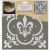 Americana Decor Stencil 12 inch X12 inch Fleur De Lis Tile