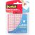 Scotch Reusable Tabs Clear 1 inch 18 Per Pkg
