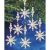 Holiday Beaded Ornament Kit Snow Crystal Danglers 4 inch X2 inch Makes 8