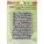 Stampendous Cling Stamp Vintage Note