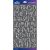 Sticko Alphabet Stickers White Glitter Script Small
