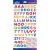 Sticko Alphabet Stickers Multi Metallic Funhouse Small