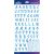 Sticko Alphabet Stickers Blue Brush Small