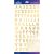 Sticko Alphabet Stickers Gold Foil Brush Small