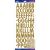 Sticko Alphabet Stickers Gold Futura Regular Glitter