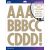 Sticko Alphabet Stickers 145 Per Pkg Futura Extra La