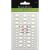 Eyelet Outlet Adhesive Back Enamel Dot 60 Per Pkg White