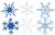 Large Felt Snowflakes 2 Inch 24 Per Pkg Winter